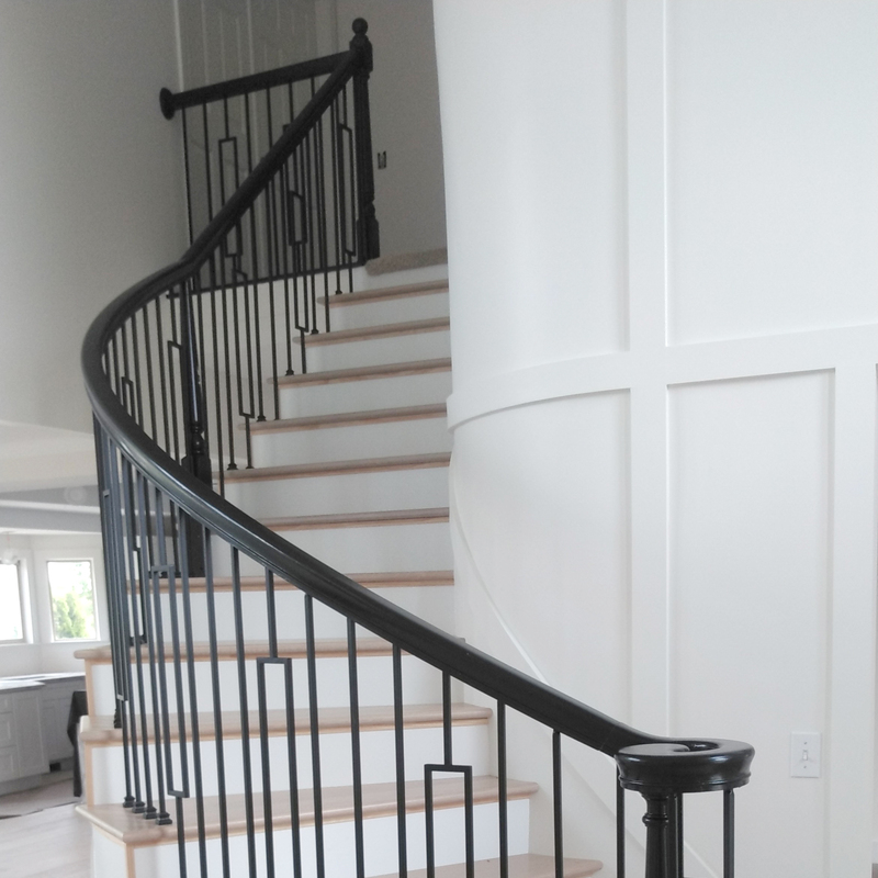 White Oak winder staircase.